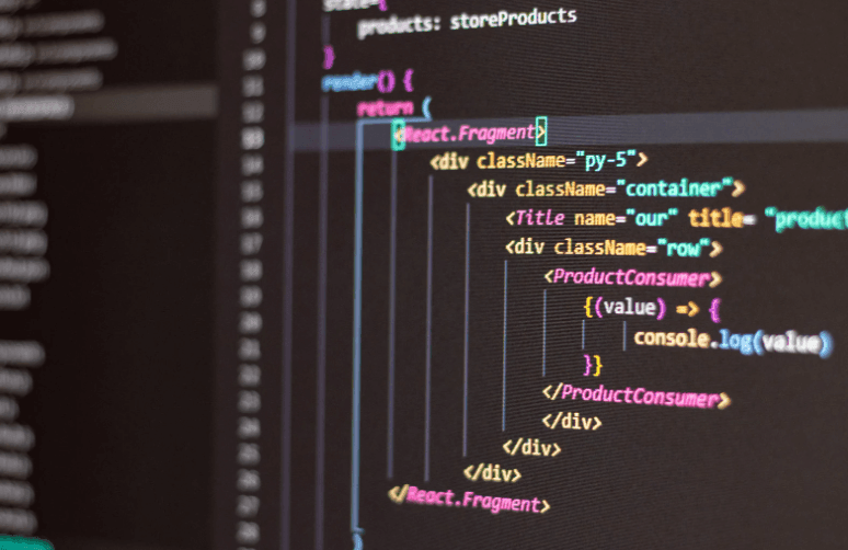 lignes de code développeur web