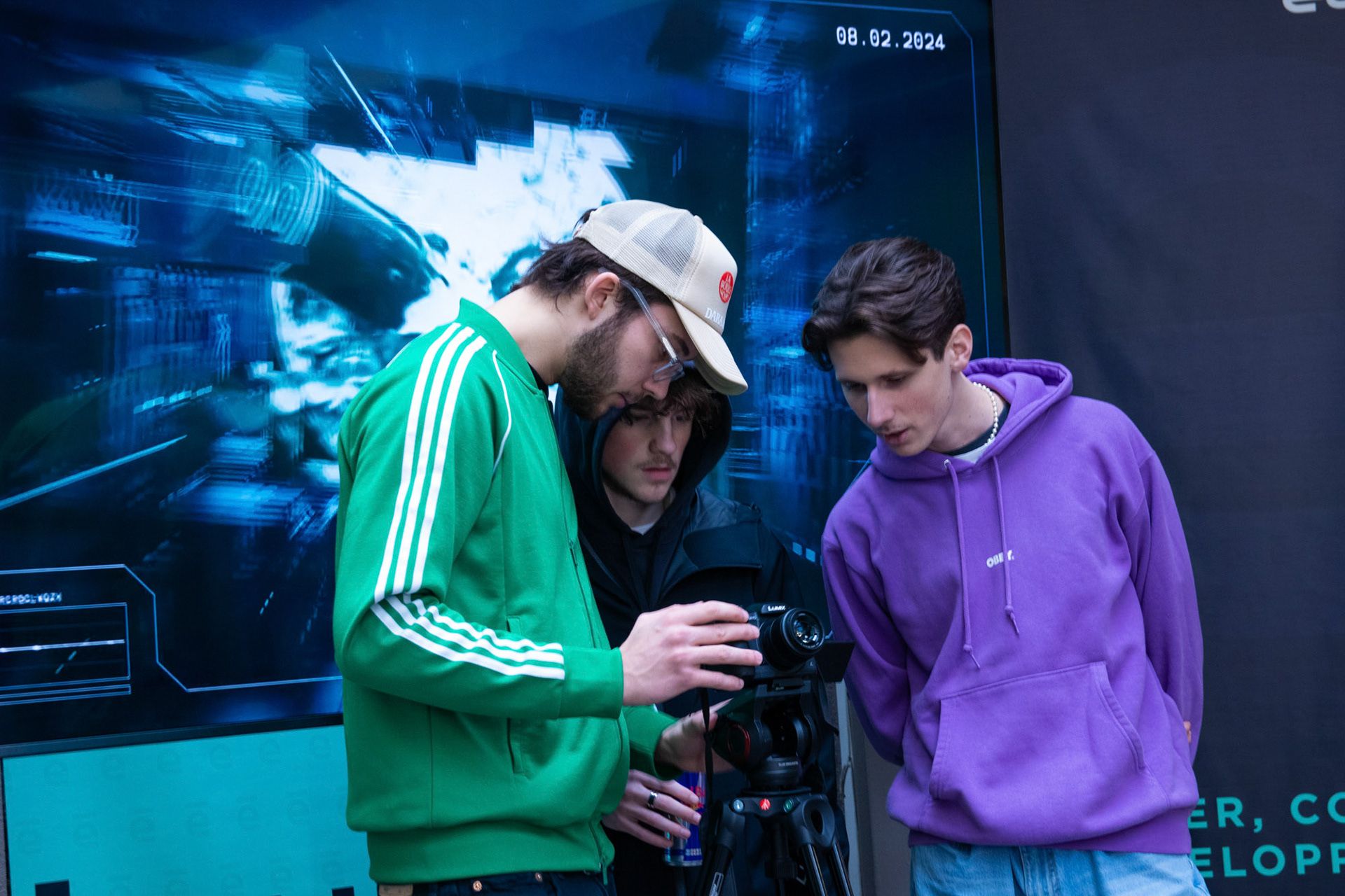 étudiants pendant le stage d'orientation