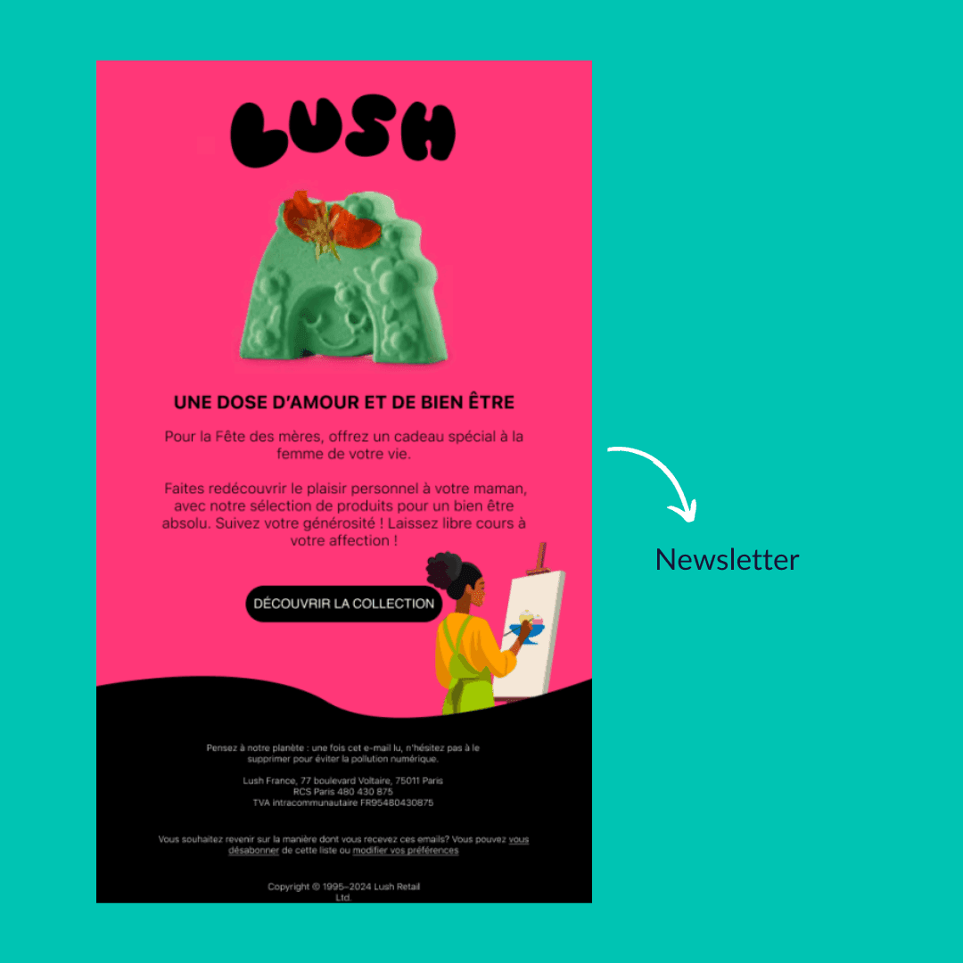 Newsletter pour Lush ESD