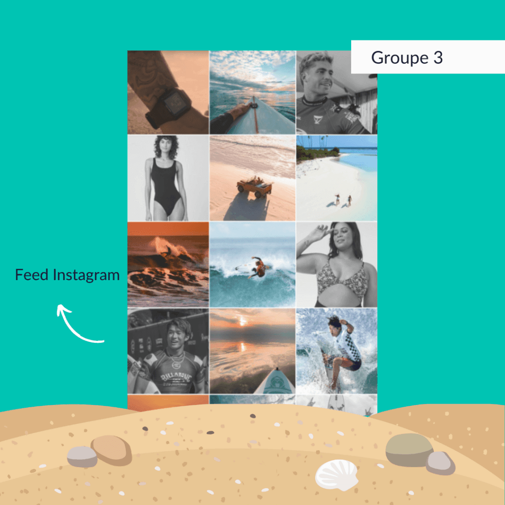 Exemple feed instagram rip curl