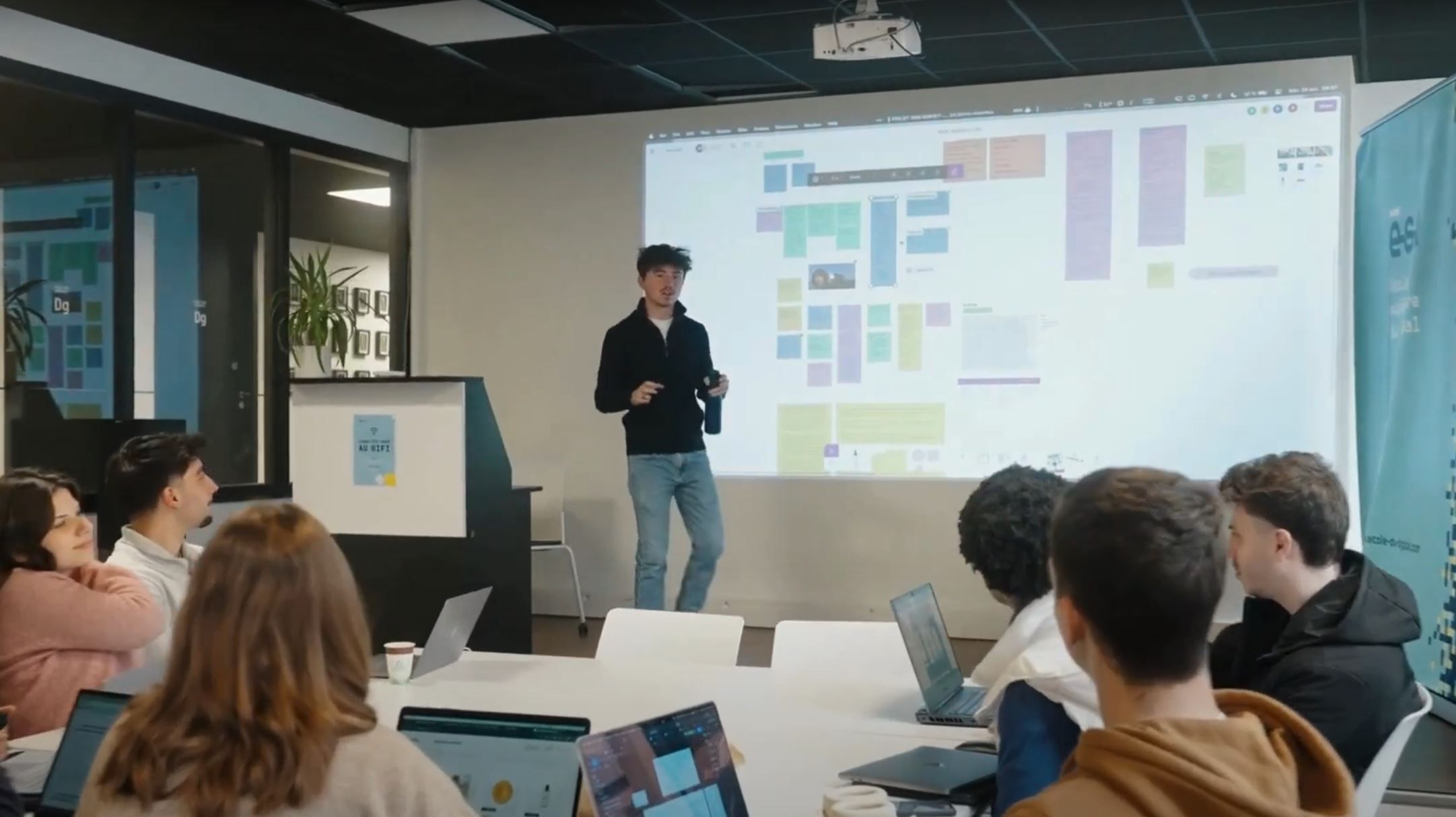 étudiants ESD en présentation