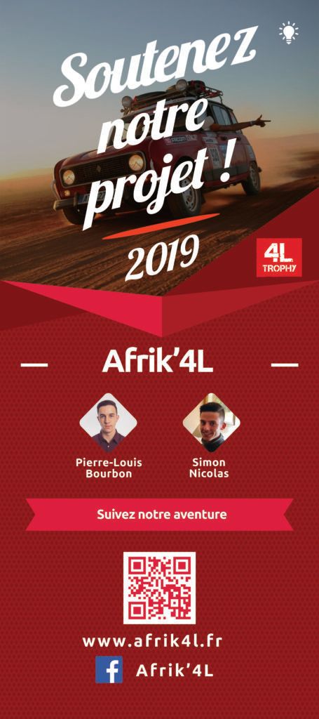 création kakemono événement 4L trophy